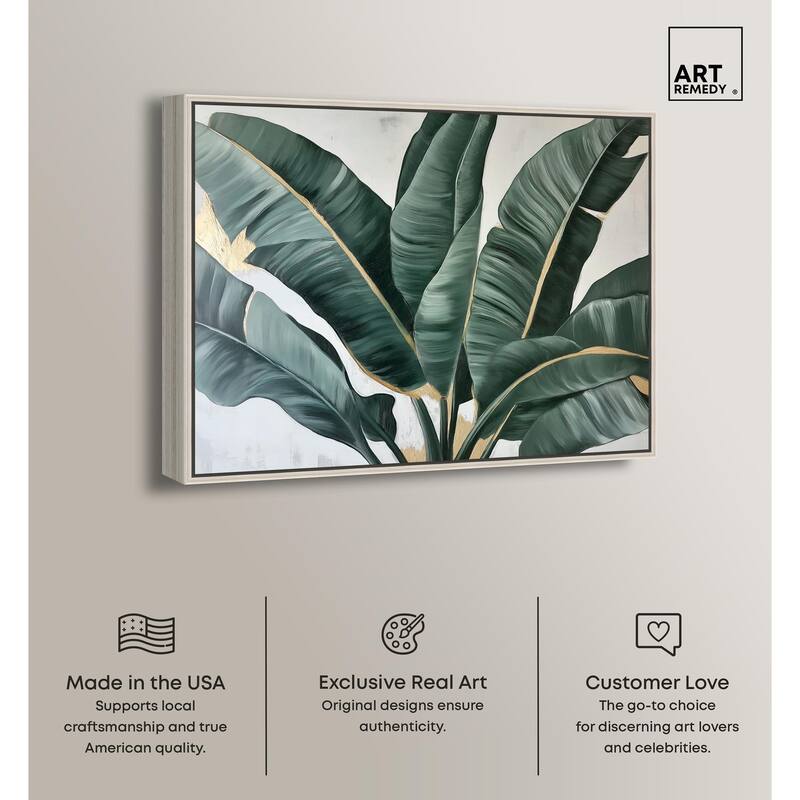 Jungle Jewel Jade II Canvas by Art Remedy