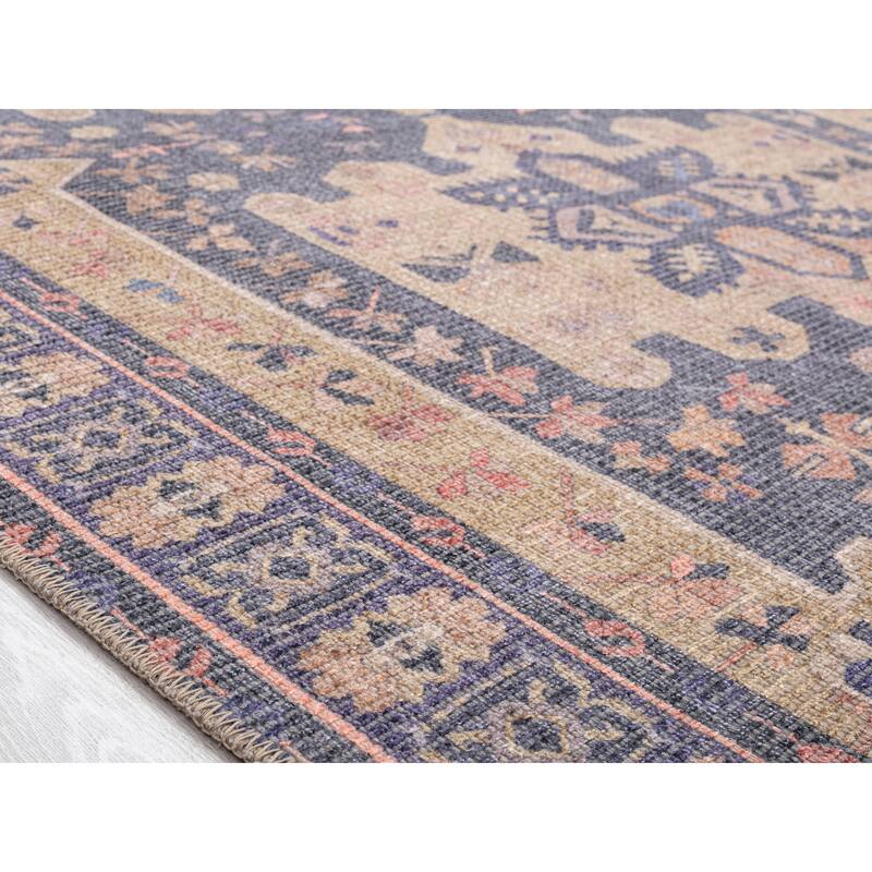 Vera Collection Red Power Loomed Indoor Area Rug