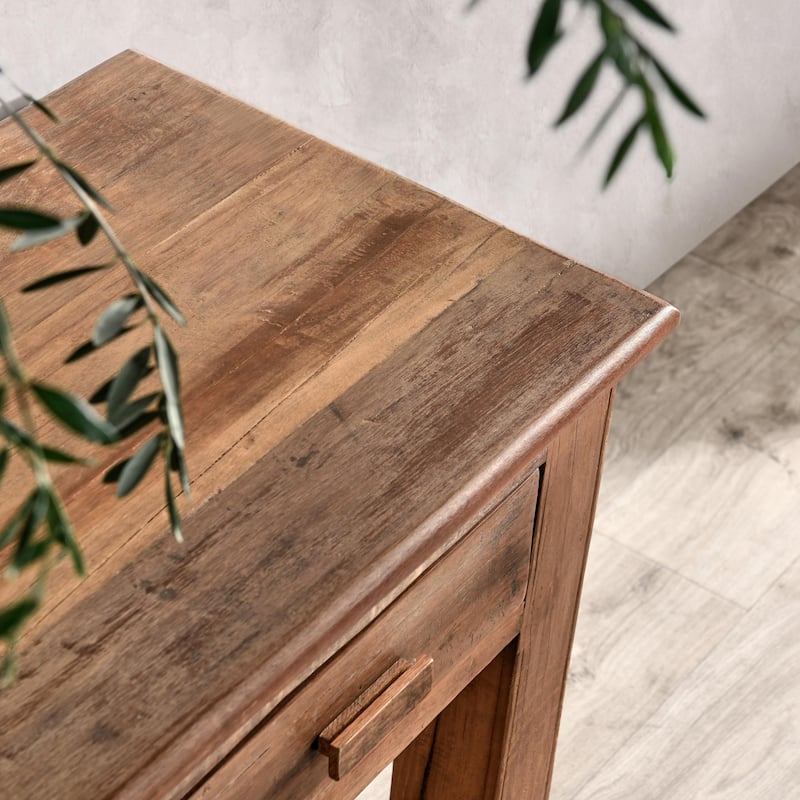 Classic Home Ezra Reclaimed Wood 6Dwr Console Table Natural