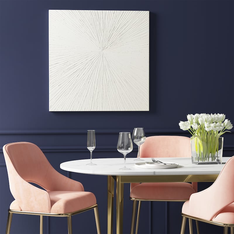 Madison Park Signature Sunburst Hand Painted Dimensional Resin Wall Art