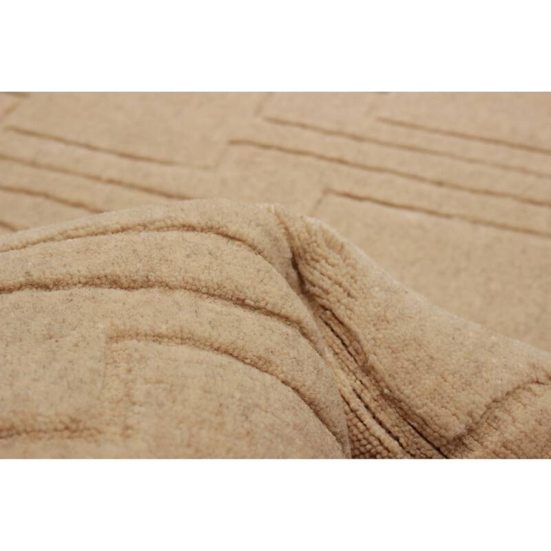 Kashkuli Gabbeh Beige Rug 4'0" x 4'0" - 4'0 x 4'0