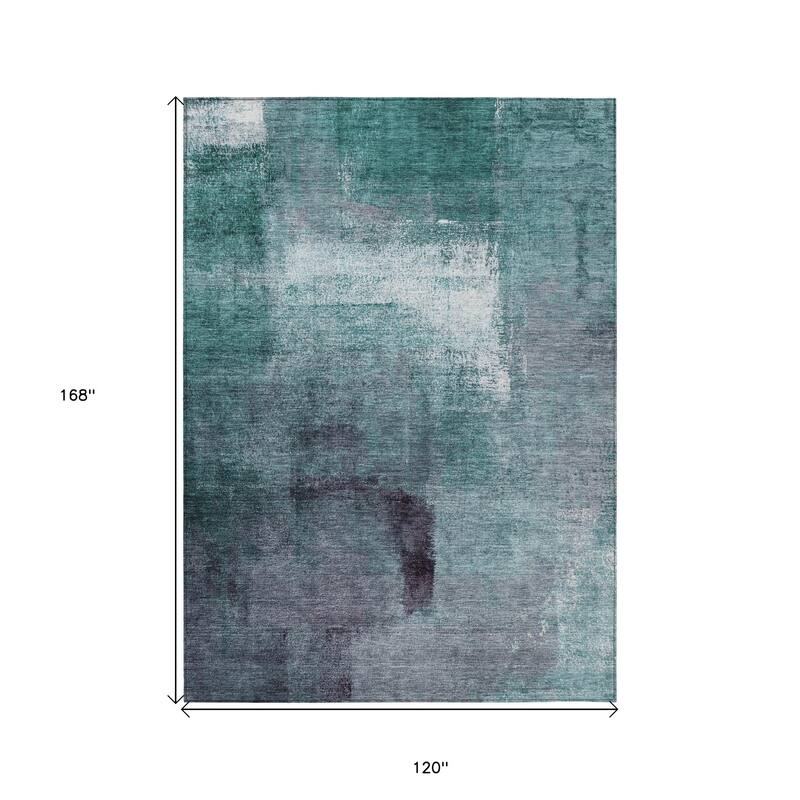 HomeRoots Abstract Transitional Rectangle Outdoor Rug