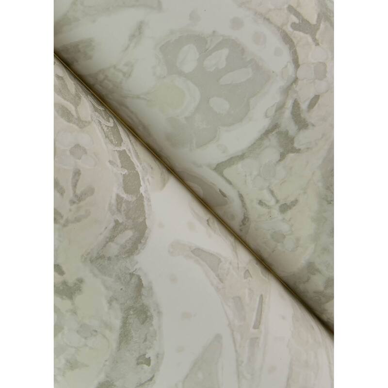Chesapeake Mimir Dove Quilted Damask Wallpaper