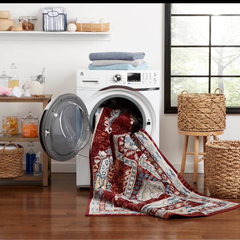 Everwash Treasure Saul Southwest Geometric Machine Washable Area Rug