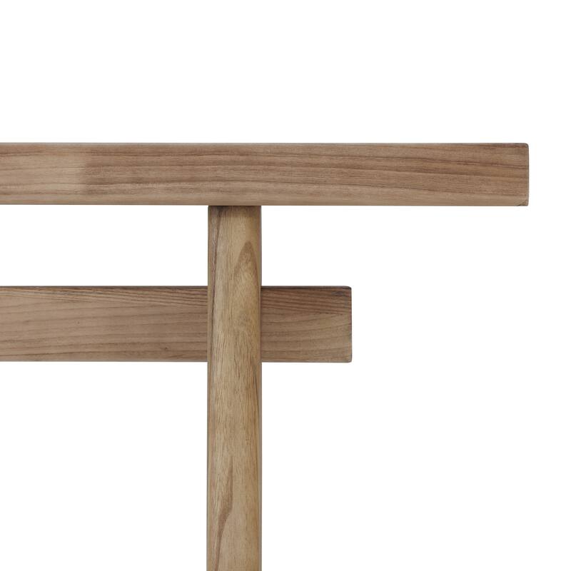 Christopher Knight Home - Chole Console Table with Wood Veneer and Sculptural Design