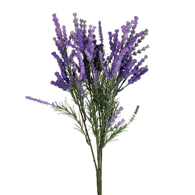 Vickerman 19" Purple Artificial Lavender Bush, 2 per bag.