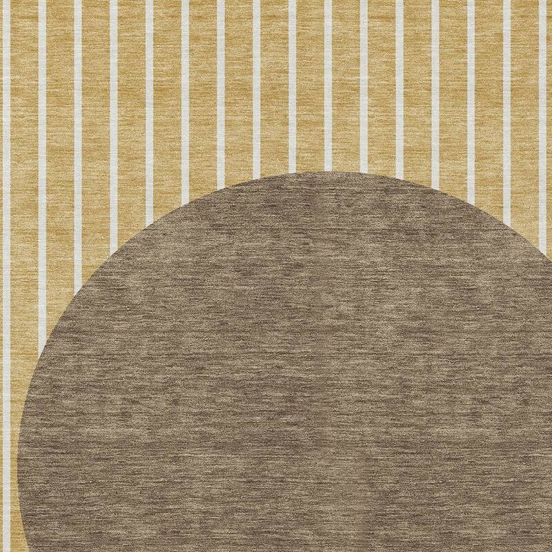 HomeRoots Striped Transitional Rectangle Outdoor Rug