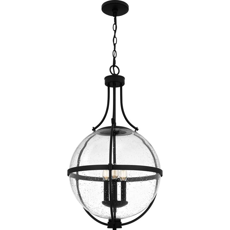 Chicago 3-Light Matte Black Pendant Light