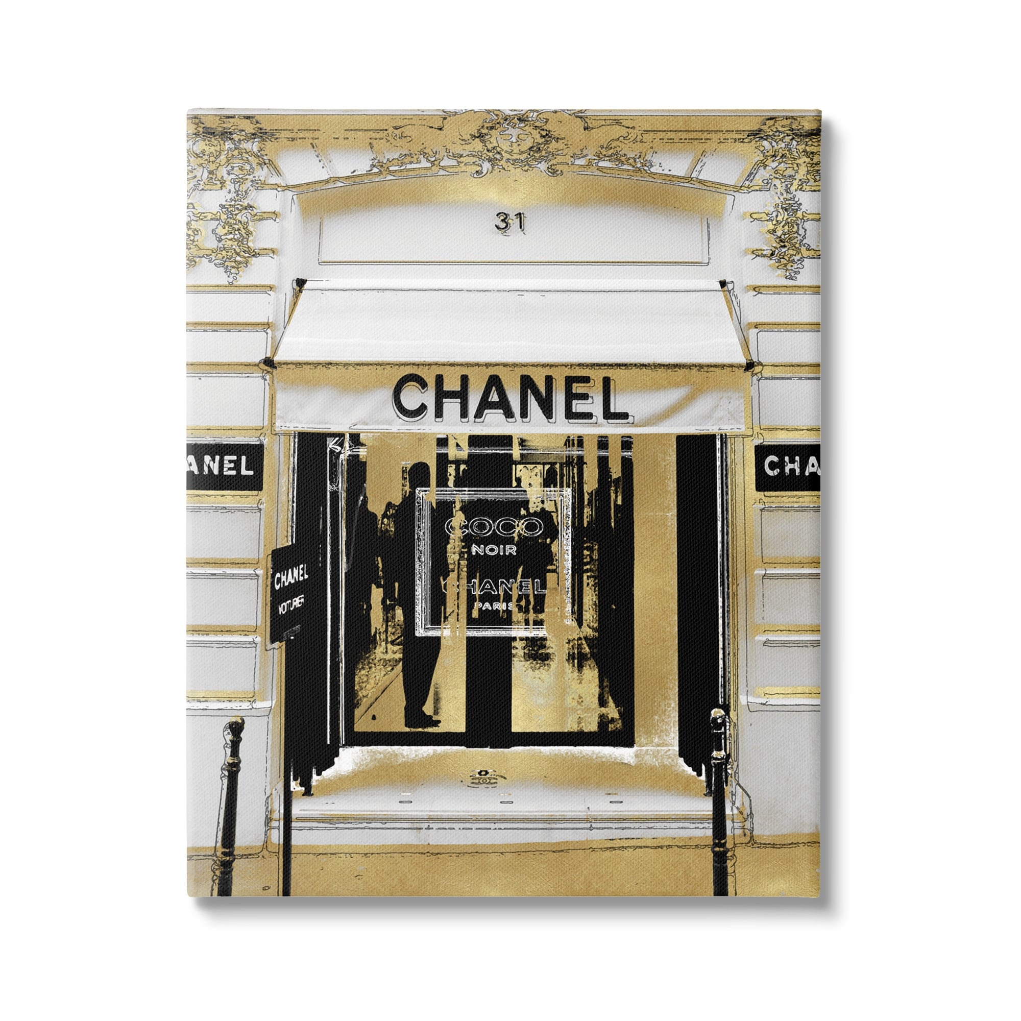 Stupell Glam Fashion Storefront Milan Inspired Architecture Framed Wall