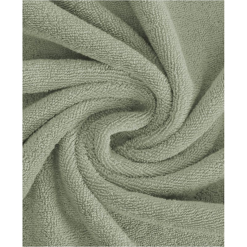 Feather and Stitch NY 650 GSM Premium Cotton 6 Piece Towel Set Super Absorbent Quick Dry Spa Quality