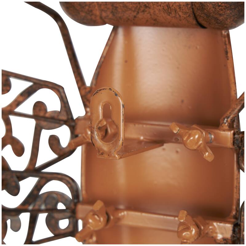 Metal Dragonfly Indoor Outdoor Home Wall Decor - Brown - Roche River Decor