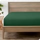 preview thumbnail 40 of 89, Bare Home Double Brushed Deep Pocket Fitted Sheet Full - Forest Green