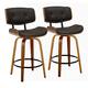 Option Espresso Faux Leather/Walnut/Black