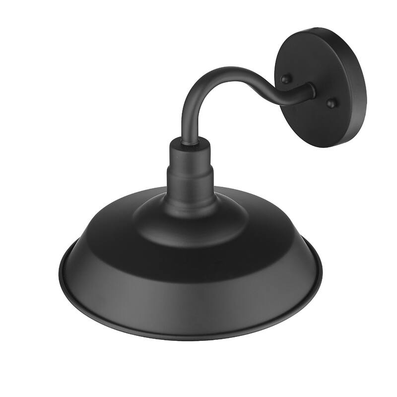 Decorative Shallow Plate Shape Wall Light for Small Spaces and Rooms - 12” x 10.25” x 10.50”