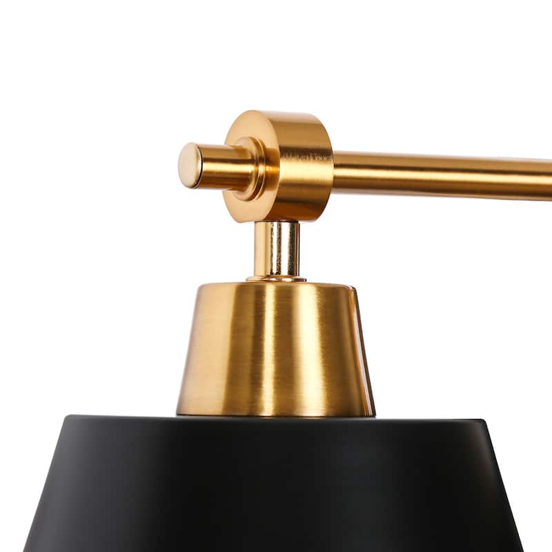 Modern Farmhouse Black Gold 3-Light Bathroom Vanity Lights Dimmable Wall Sconces