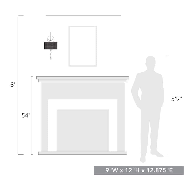 Erma 1 Light Wall Sconce