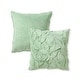 preview thumbnail 4 of 3, HGTV Triple Jacquard Carved Faux Fur Pillow