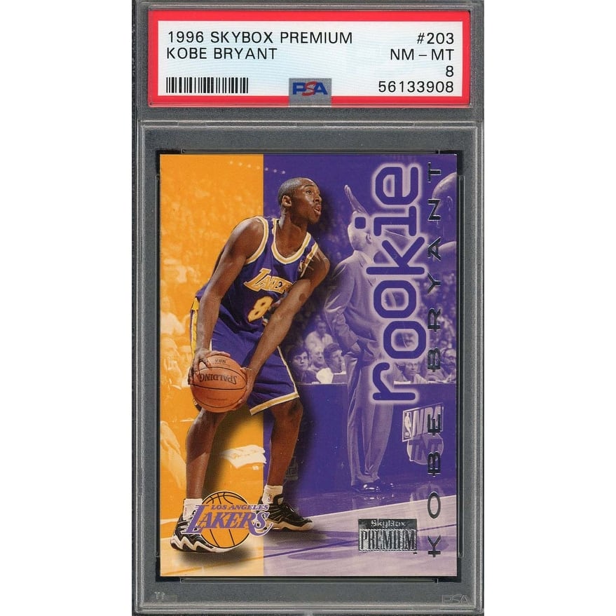 Kobe Bryant 1996 Skybox Premium Basketball Rookie Card #203 Graded PSA 8 -  Black - 8'6" x 11'6" - Overstock - 40993474