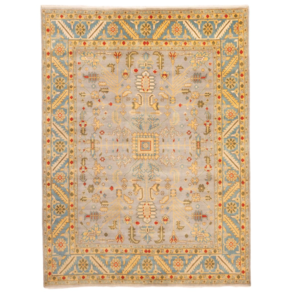 ECARPETGALLERY Hand-knotted Serapi Heritage Grey Wool Rug - 9'11 x 11'11