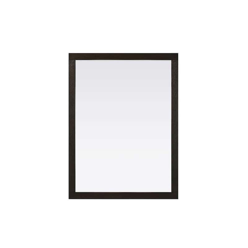 Solene Wooden Rectangle Mirror (42-48 x 36 in.) - Chocolate Oak - 48" x 36"
