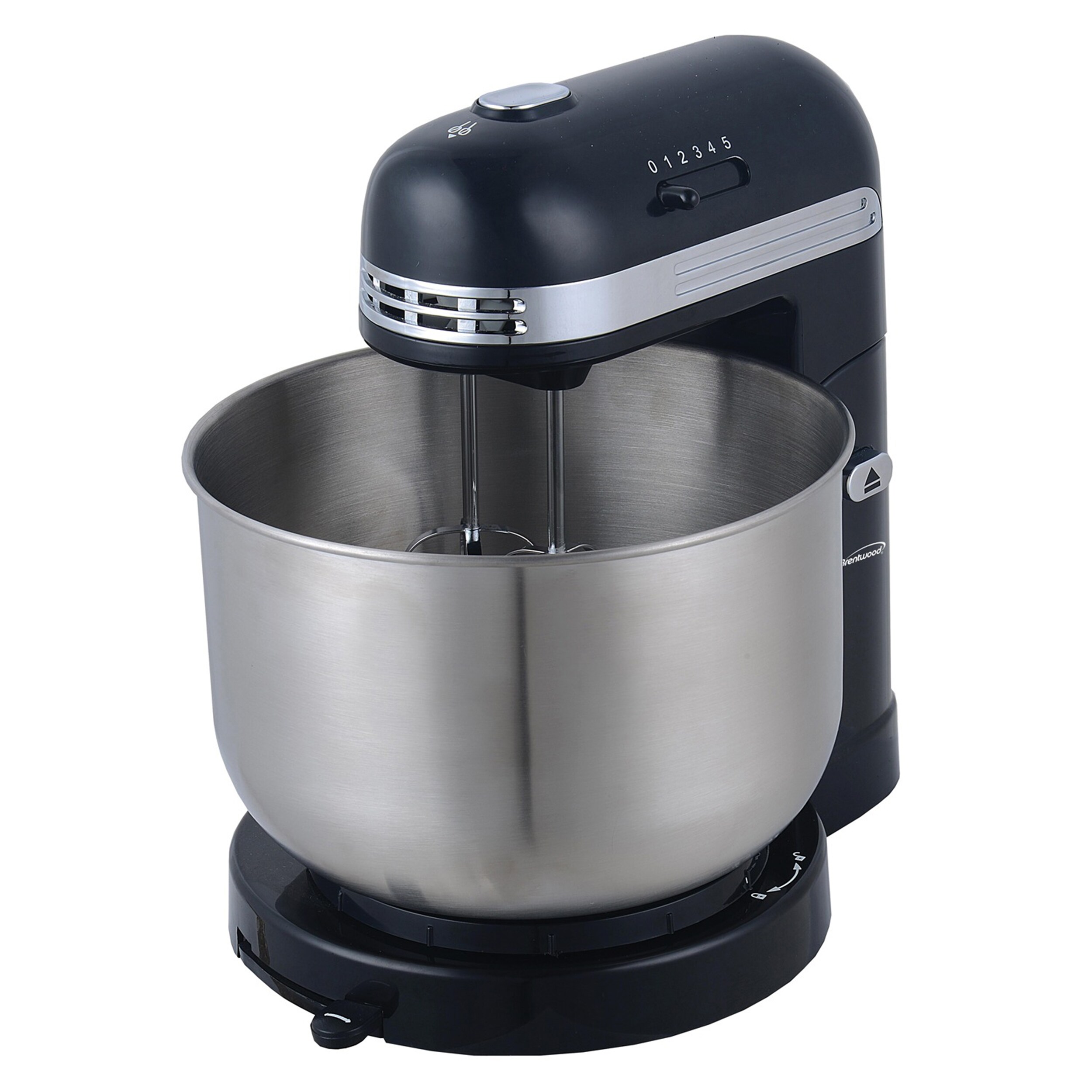 brentwood 5 speed stand mixer with stainless steel bowl