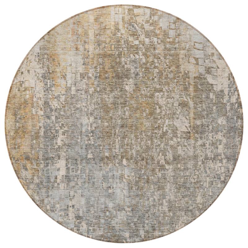 HomeRoots Abstract Transitional Rectangle Outdoor Rug