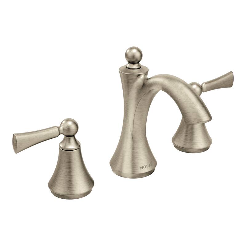 Moen TV4520 Wynford 1.2 GPM Widespread Bathroom Faucet with Pop-Up - Brushed Nickel