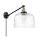 Option Black Antique Brass / Clear Deco Swirl