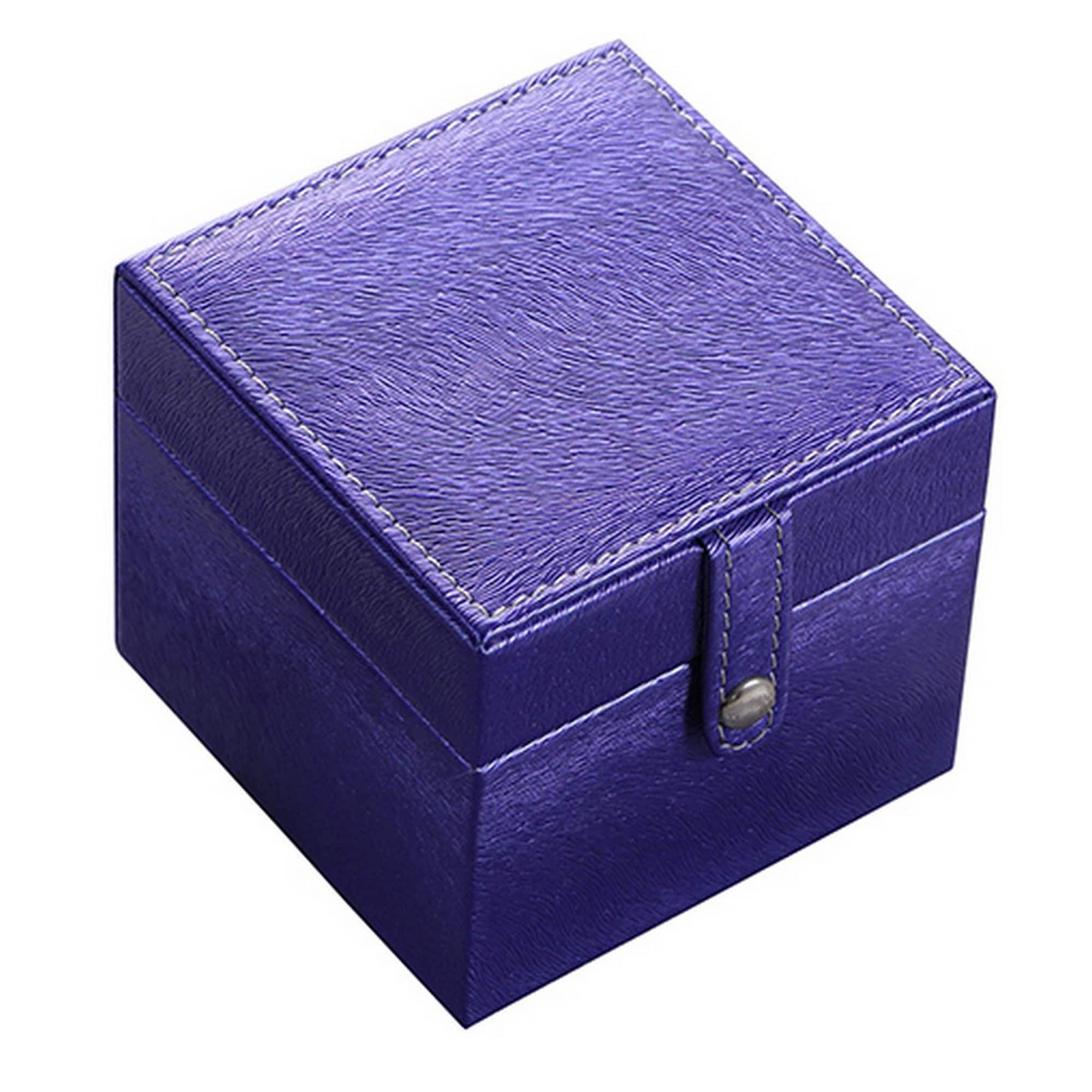 Watch Case with Multiple Push Ring Holders and Hidden Pocket Pouch