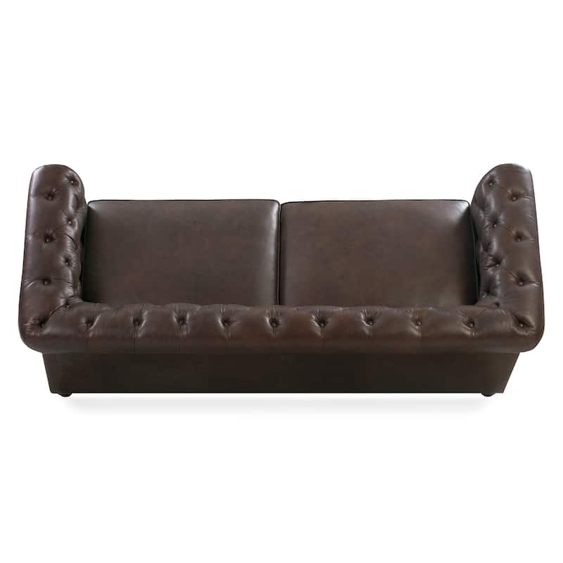 Poly & Bark Lyon 87" Sofa - Full Grain Genuine Italian Leather