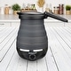 preview thumbnail 4 of 2, Brentwood Dual Voltage 3.3 Cup Collapsible Travel Kettle in Black