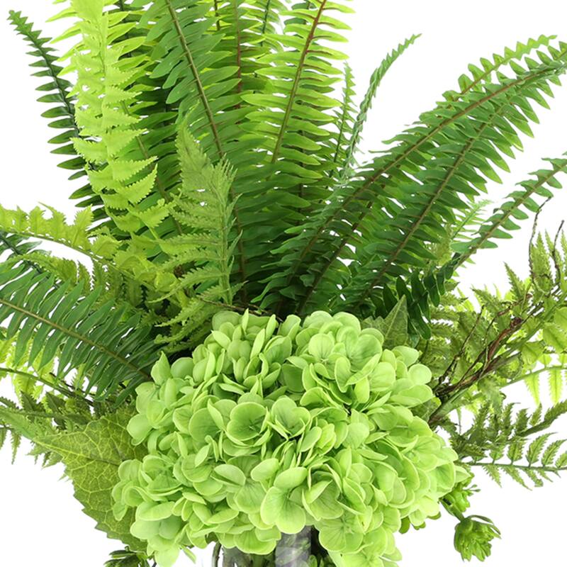 Real Touch Hydrangea and Fern Arrangement - 23