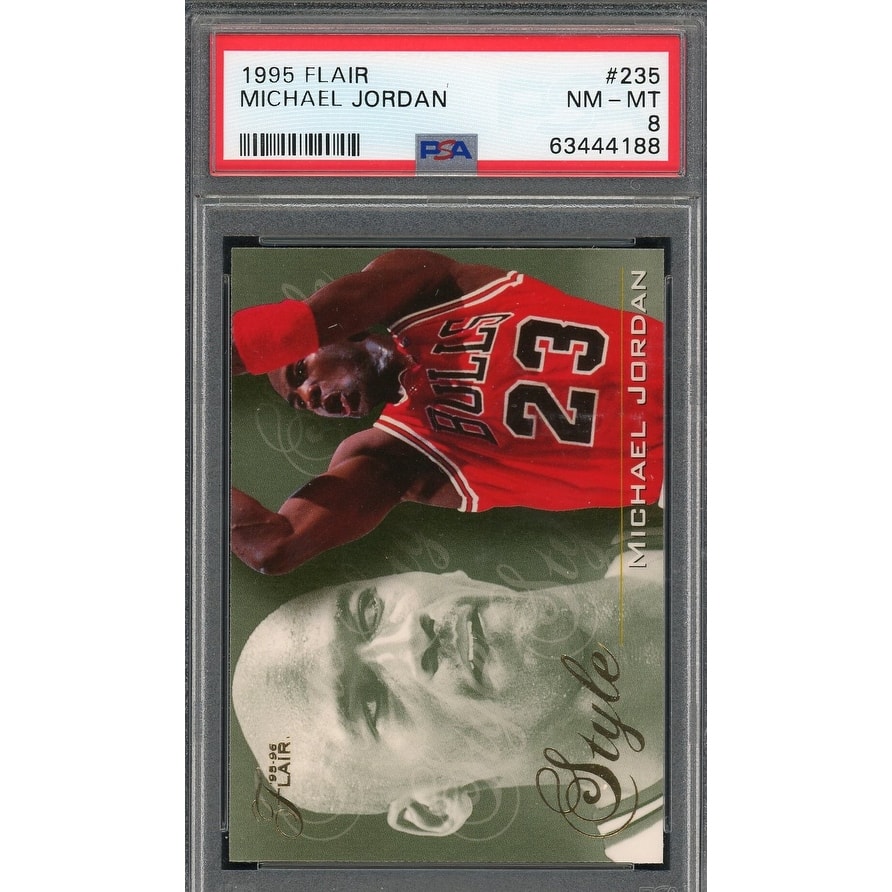 Michael Jordan 1995 Flair Basketball Card #235 Graded PSA 8 - 8'6" x 11'6"