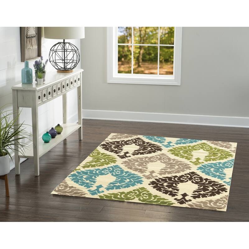 Claremont Damask Rug Collection