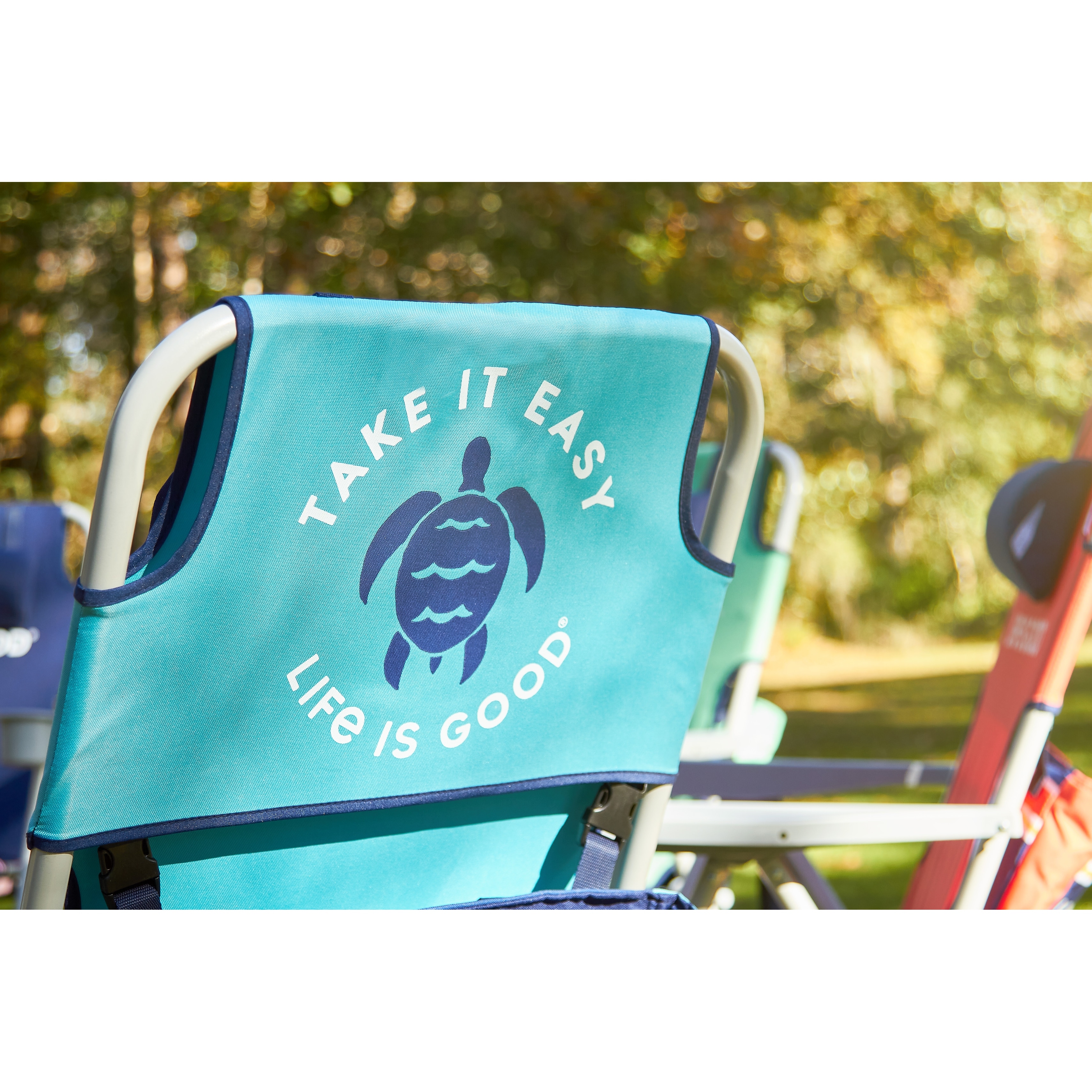 Life Is Good Backpack Lawn Chair with Silver Frame Bed Bath Beyond 33387791