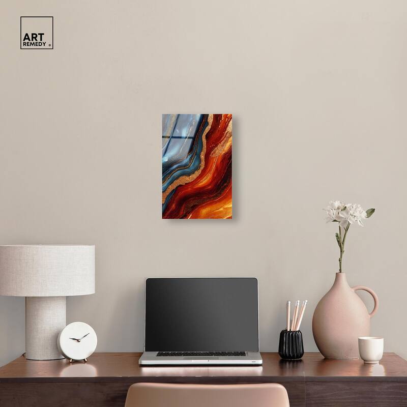 Gilded Galaxy Acrylic by Art Remedy, Ready to Hang