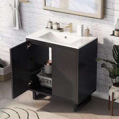 30" Bathroom Vanity Set with Sink, Bathroom Storage Cabinet