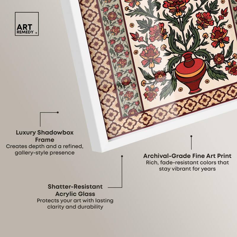 Royal Floral Mat Shadowbox by Art Remedy