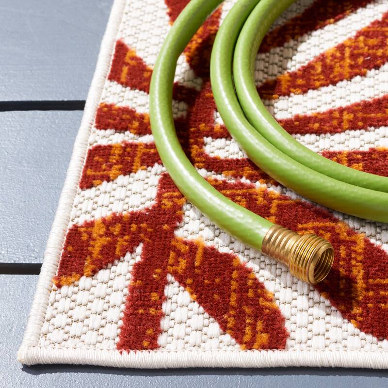 SAFAVIEH Cabana Laila Indoor/ Outdoor Waterproof Patio Floral Rug