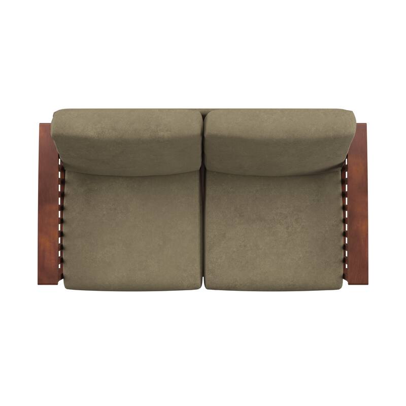 Hills Mission-Style Oak Loveseat by iNSPIRE Q Classic