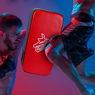 Taekwondo Kick Pad - EVA Curved Focus Shield For Muay Thai, MMA, Karate Training