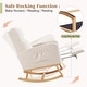 preview thumbnail 10 of 105, HOMYKA Rocking Chair for Nursery with Footrest
