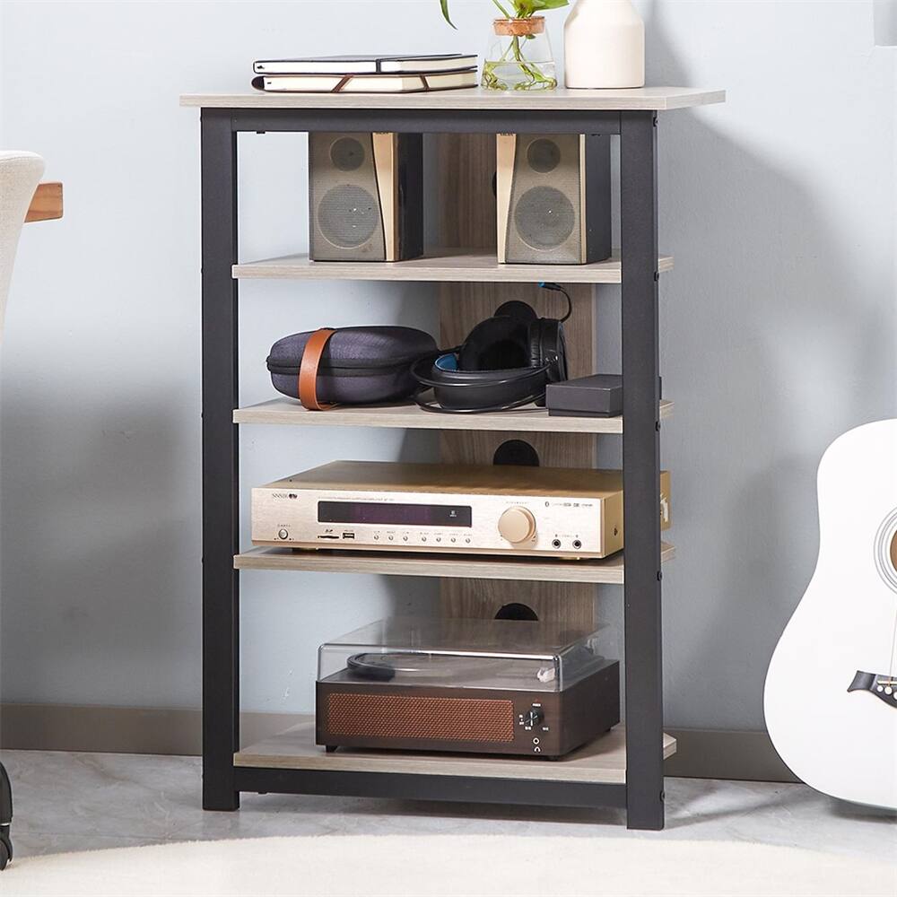 Storage Shelves with Steel Frame and Cable Management
