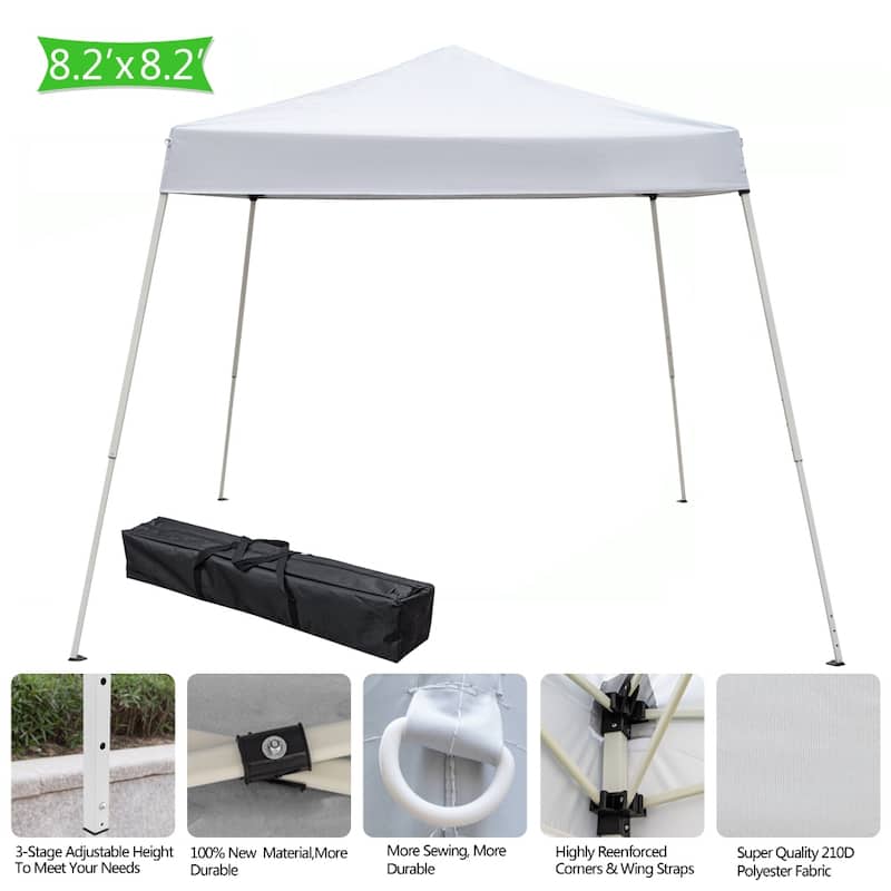 2.5 x 2.5m Portable Home Use Waterproof Folding Tent Blue/White