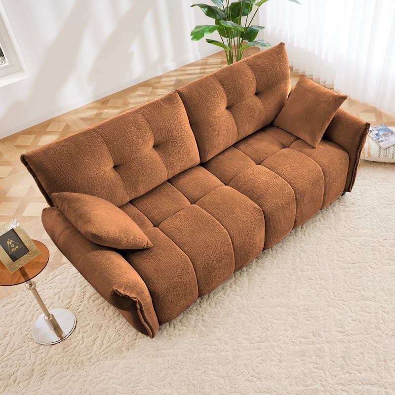 78.7" Chenille Two Seater Upholstered Sofa