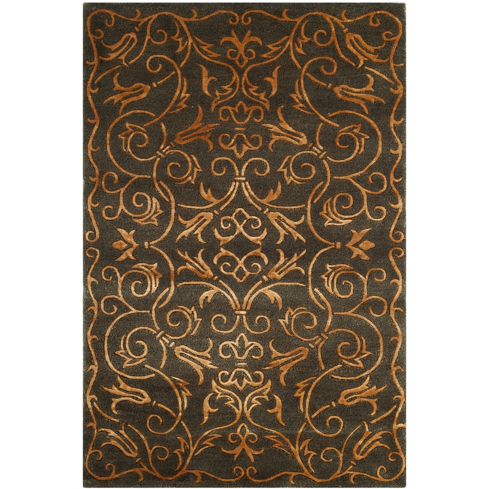 SAFAVIEH Couture Hand-knotted Tibetan Dalgiza Modern Wool Rug