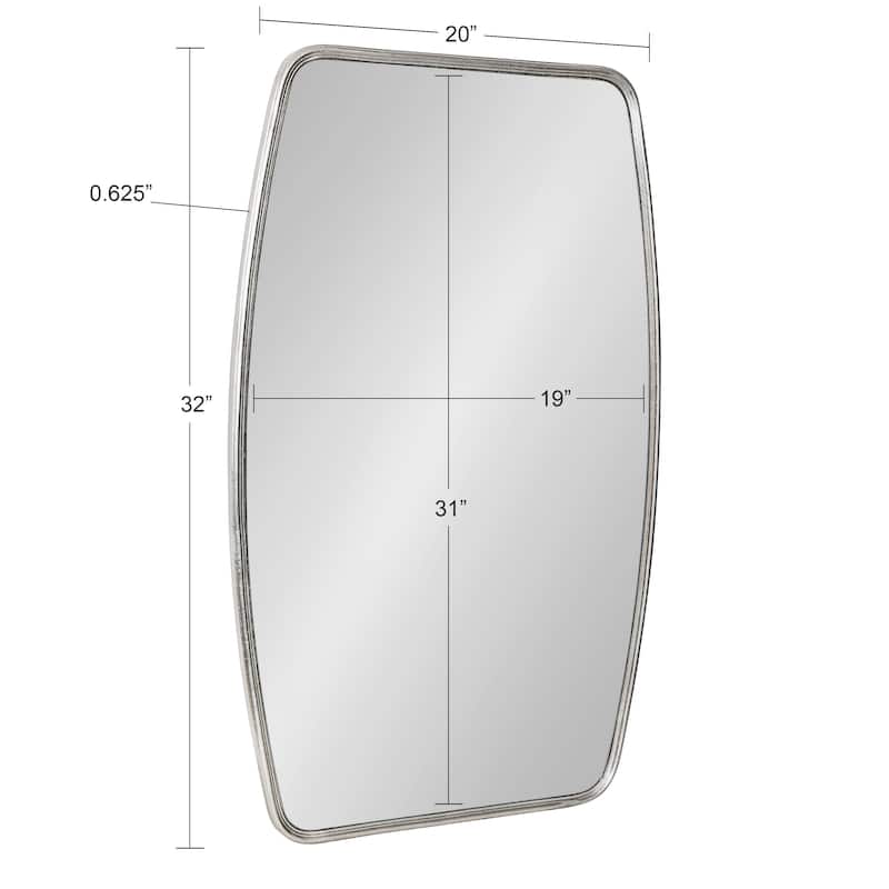Kate and Laurel Caskill Barrel-shaped Framed Wall Mirror