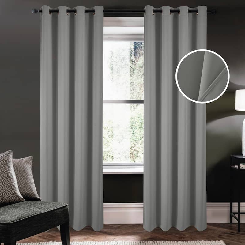 Riley 100 percent Blackout Window Curtain Panel 45, 63, 84, 95 or 105 inch