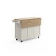 preview thumbnail 38 of 44, Homestyles Mobile Kitchen Island Cart with Wood Top and Dropleaf Breakfast Bar