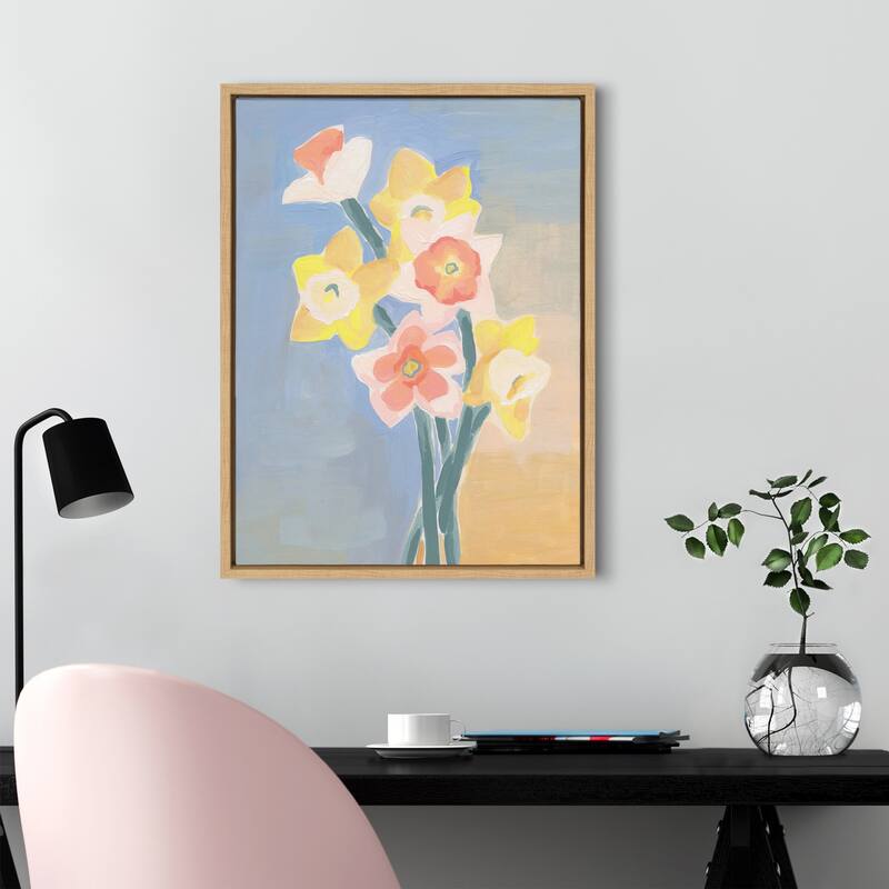 Kate and Laurel Sylvie Morning Framed Canvas by Kate Aurelia Holloway